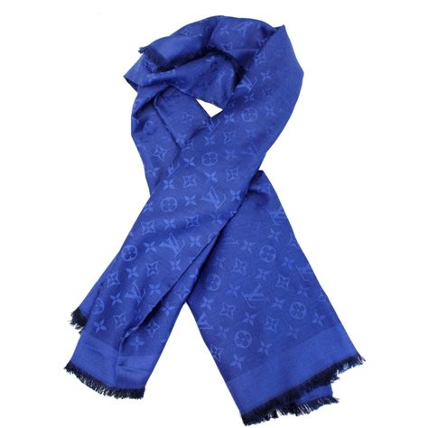 louis vuitton monogram shawl night blue review|louis vuitton shawl price.